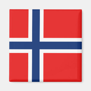 Norgeflaggamagnet Magnet