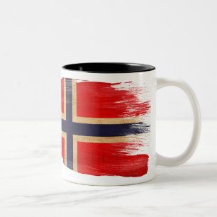 Norgeflaggamugg Två-Tonad Mugg