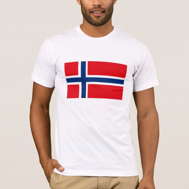NorgeflaggaT-tröja T-shirt (Framsida)