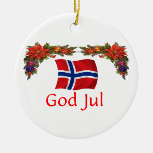 Norgejul Julgransprydnad Keramik