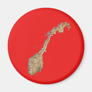 Norgekartamagnet Magnet