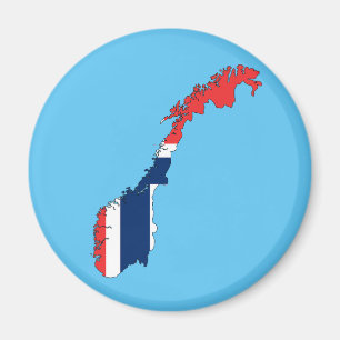 Norgelandflagga Magnet