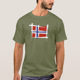 Norgen borstar flagga t shirt