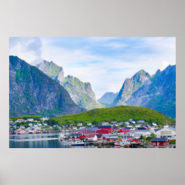 Norgen för Lofoten-öarna i Norska landskapet Poster