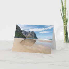 Norgen Kvalvika Lofoten Kort