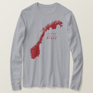 Norgen ligger i mitt hjärta t shirt