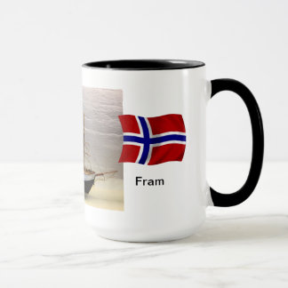 Norgen modellerar av Nansens frakt "Fram ", Mugg