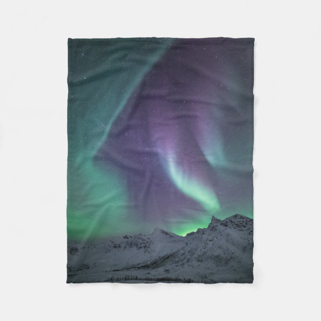 Norgen Norra Ljus Fleecefilt (Framsidan)