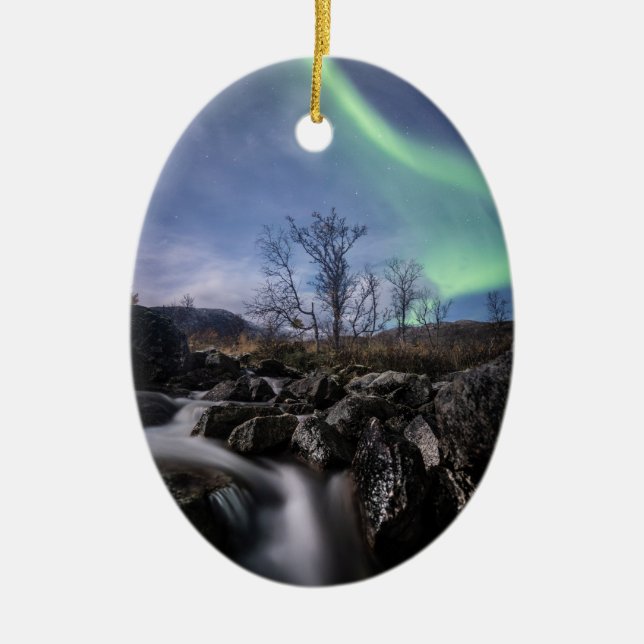 Norgen Norra Ljus Julgransprydnad Keramik (Framsidan)