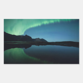 Norgen Norra Ljus Rektangulärt Klistermärke