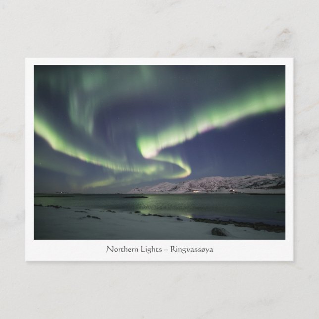Norgen Norra Ljus Vykort (Framsida)