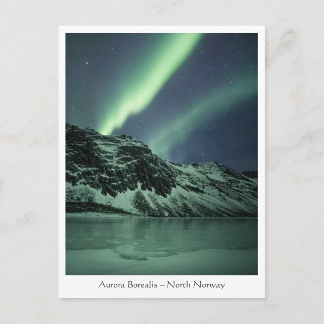 Norgen Norra Ljus Vykort (Framsida)