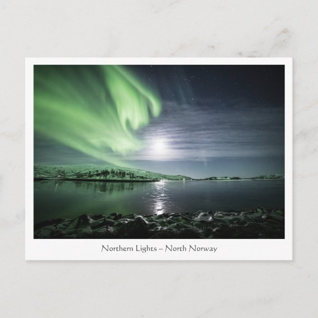 Norgen Norra Ljus Vykort (Framsida)