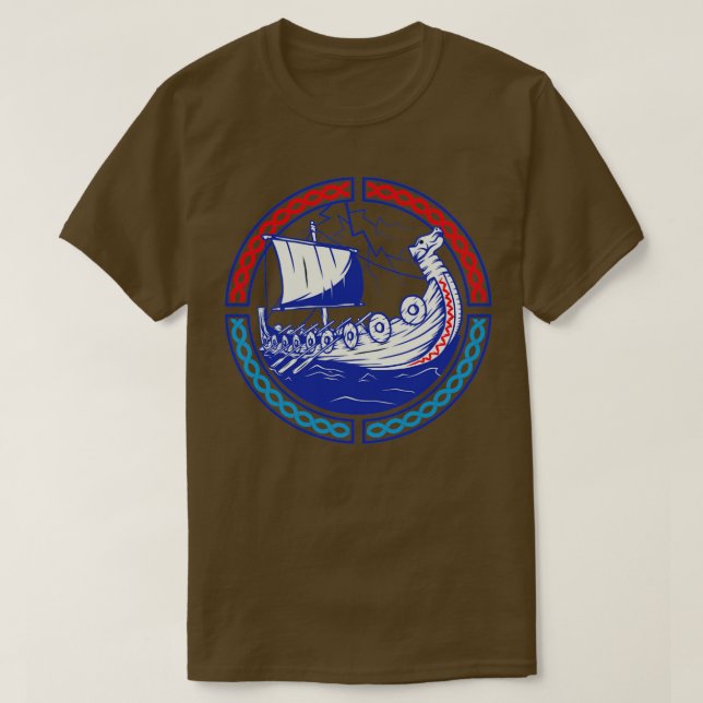 Norgen Norsk Gift Viking Valhalla T Shirt (Design framsida)