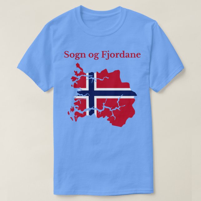 Norgen Sogn og Fjordane County T Shirt (Design framsida)