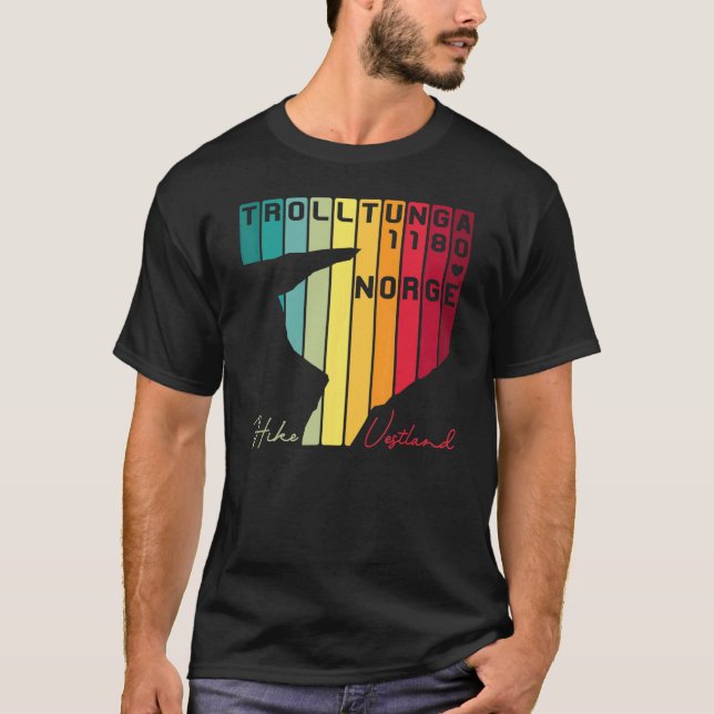 Norgen Trolltunga Troll Sten T Shirt (Framsida)