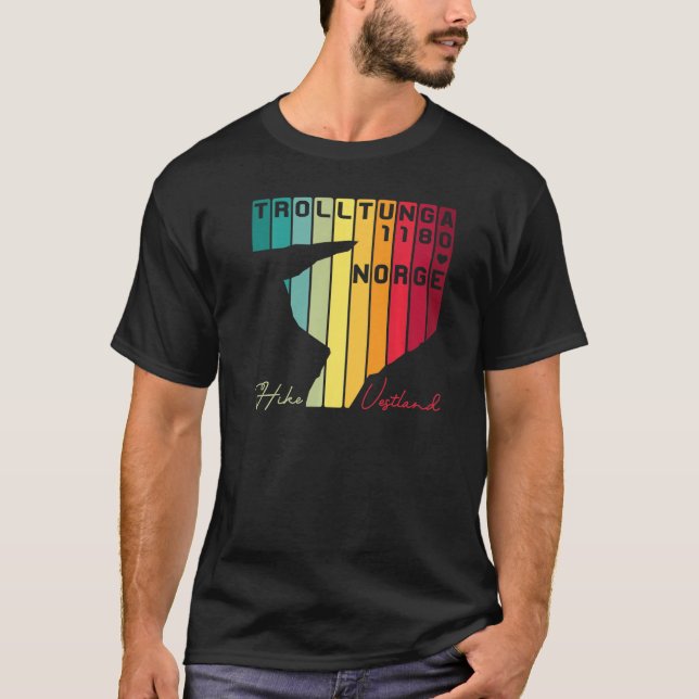 Norgen Trolltunga Troll Sten T Shirt (Framsida)