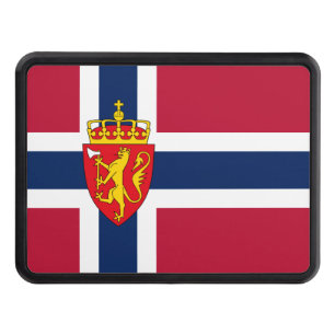 Norgens Flagga/ Jackat Arm Dragkroksskydd
