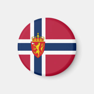 Norgens Flagga/ Jackat Arm Magnet