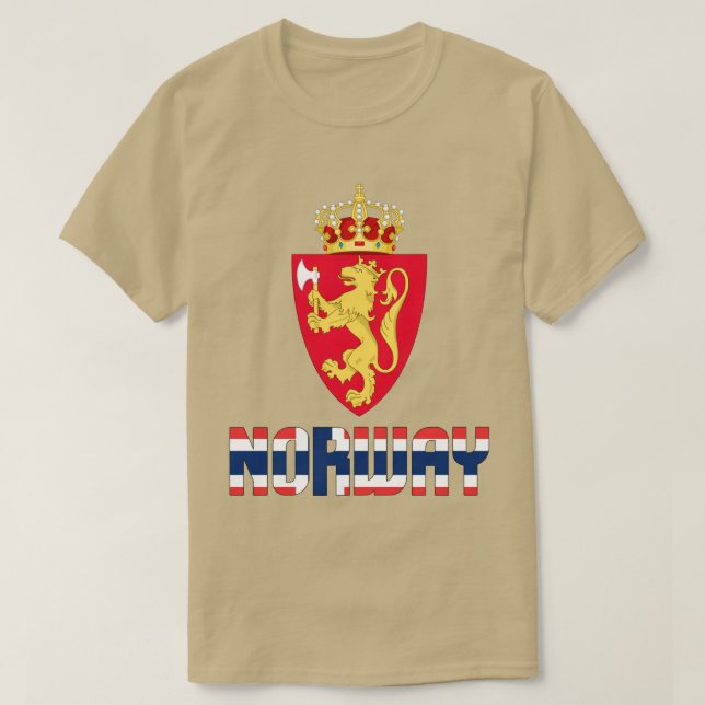 Norgens Flagga och Jacka av Arm Patriotic T Shirt (Design framsida)
