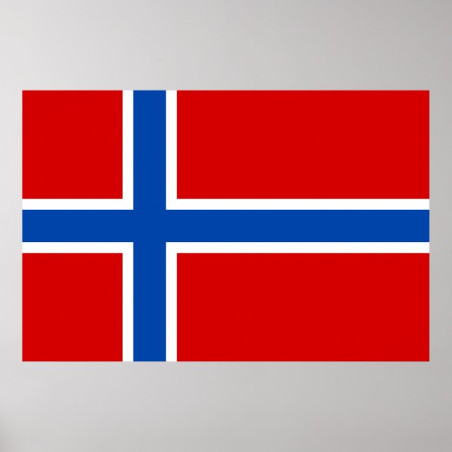Norgens Flagga Poster (Framsidan)
