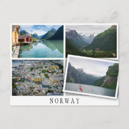 Norgens landskap samverkar med lös bild vykort