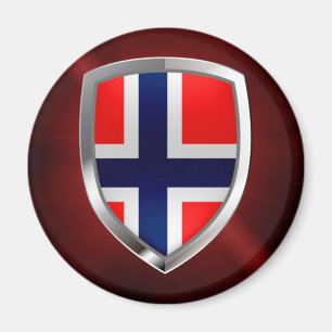 Norgens metallemblem magnet