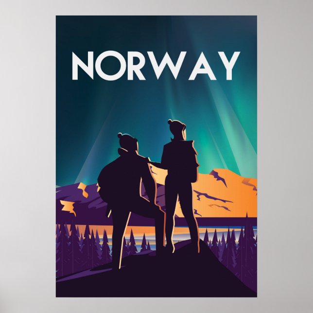 Norgens reseaffisch poster (Framsidan)