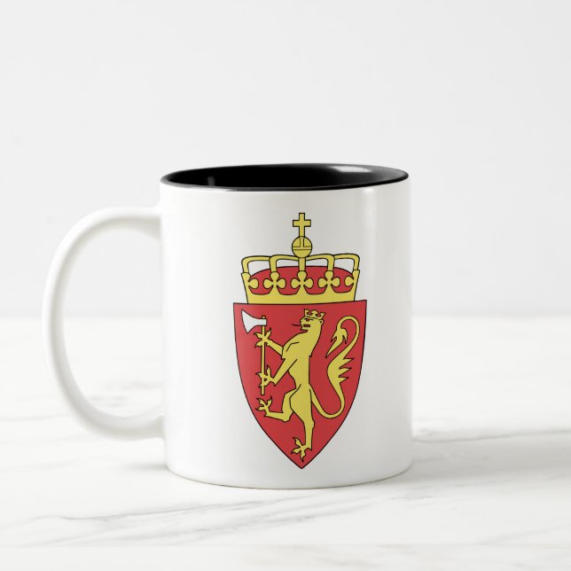Norges emblem Två-Tonad mugg (Vänster)