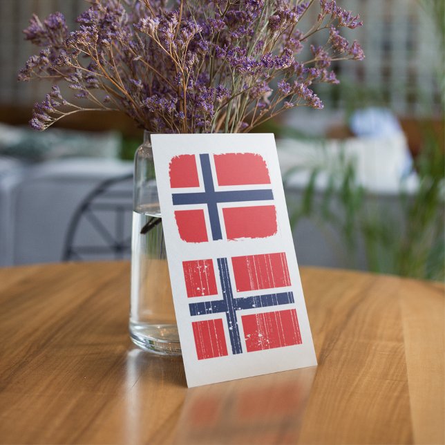 Norges Flagg Inbjudningar (Skapare uppladdad)