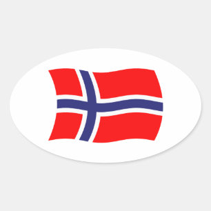 Norges Flagg Klistermärke