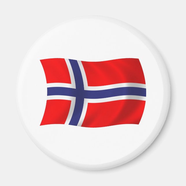 Norges Flagg Magnet (Framsidan)