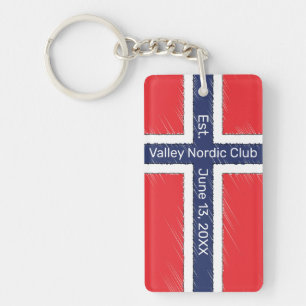 Norges flagg Personlig namn eller initialer design