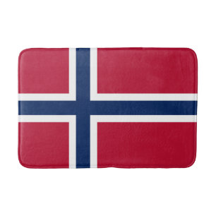 Norges flagga badrumsmatta