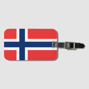 Norges flagga bagagebricka