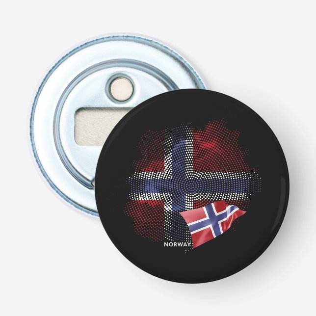 Norges flagga flasköppnare (Framsidan)