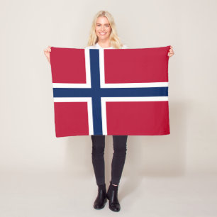 Norges flagga fleecefilt