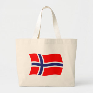Norges Flagga Handväskor Jumbo Tygkasse