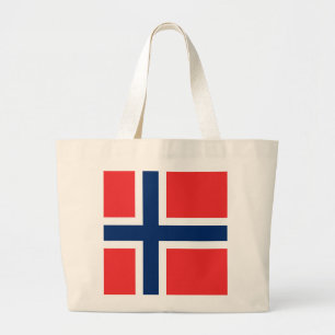 Norges flagga jumbo tygkasse