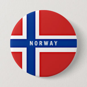 Norges flagga knapp