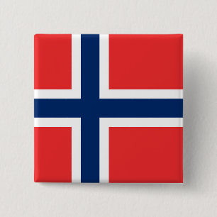 Norges flagga knapp