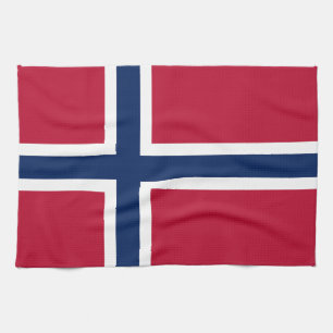 Norges flagga kökshandduk