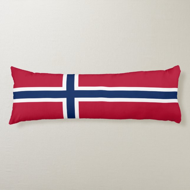 Norges flagga kroppskudde (Framsidan)