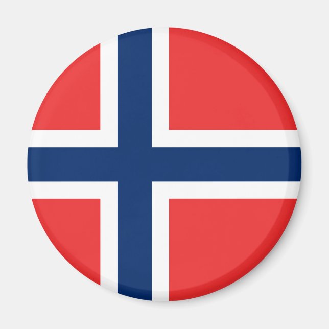 Norges flagga magnet (Framsidan)