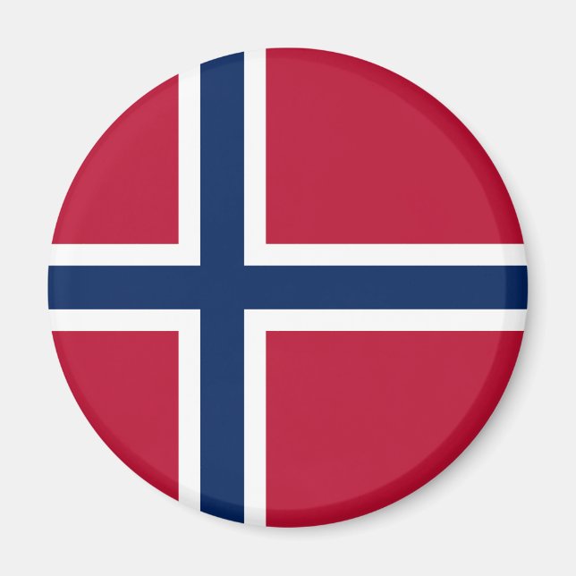 Norges flagga magnet (Framsidan)