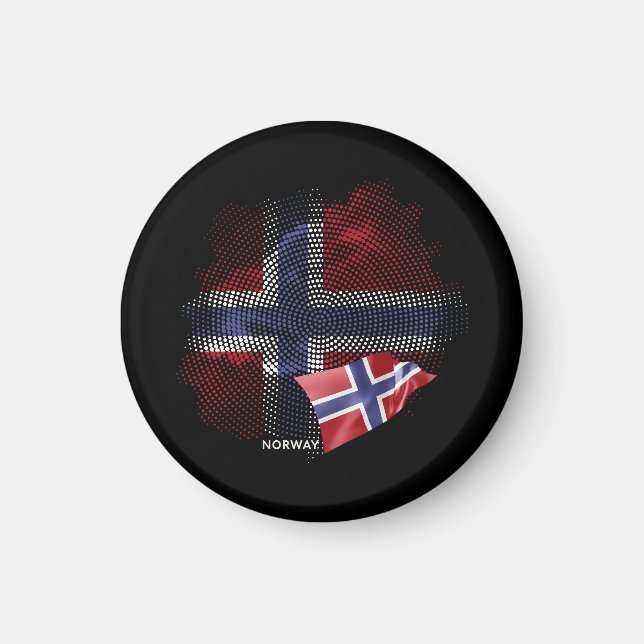 Norges flagga magnet (Framsidan)