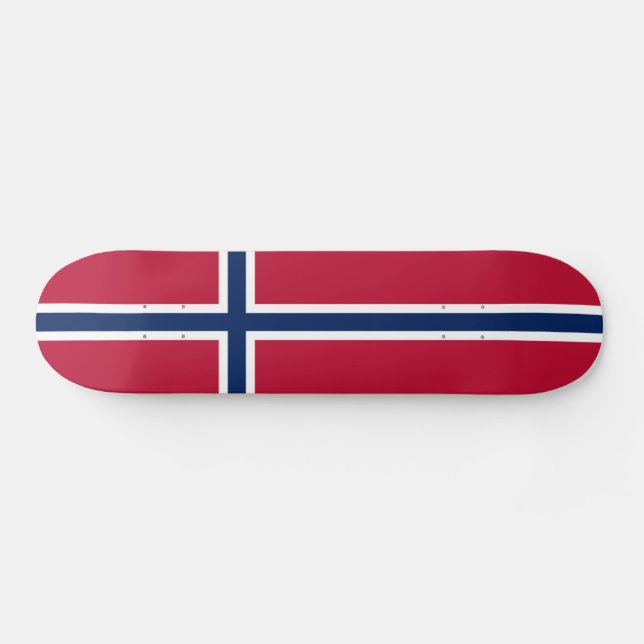 Norges flagga mini skateboard bräda 18,5 cm (Horz)