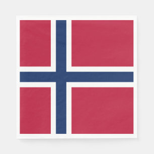 Norges flagga pappersservett