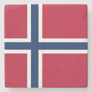 Norges flagga stenunderlägg