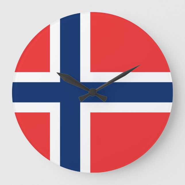 Norges flagga stor klocka (Framsida)